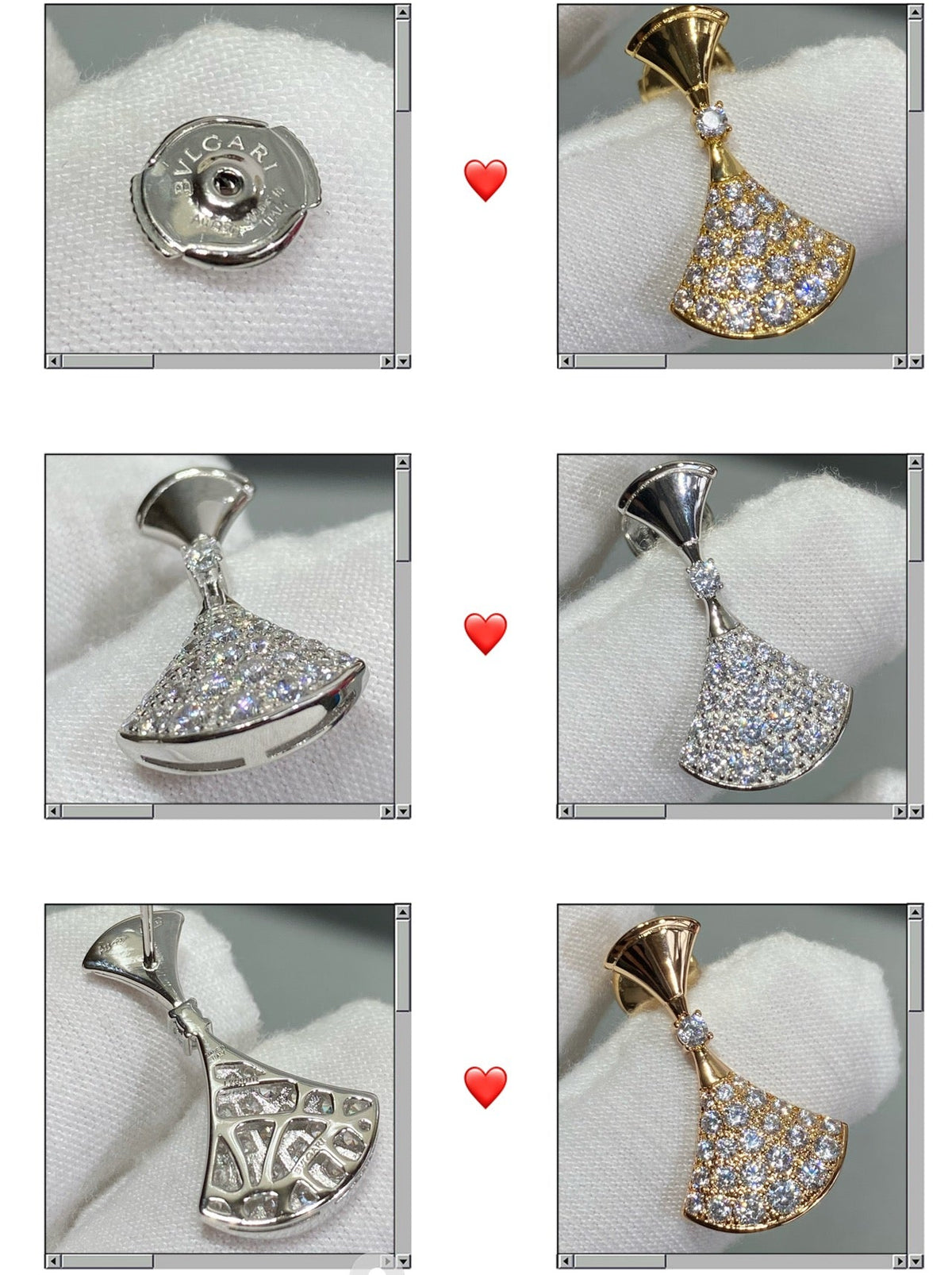 BVLGARI Gold-Plated Crystal Earrings