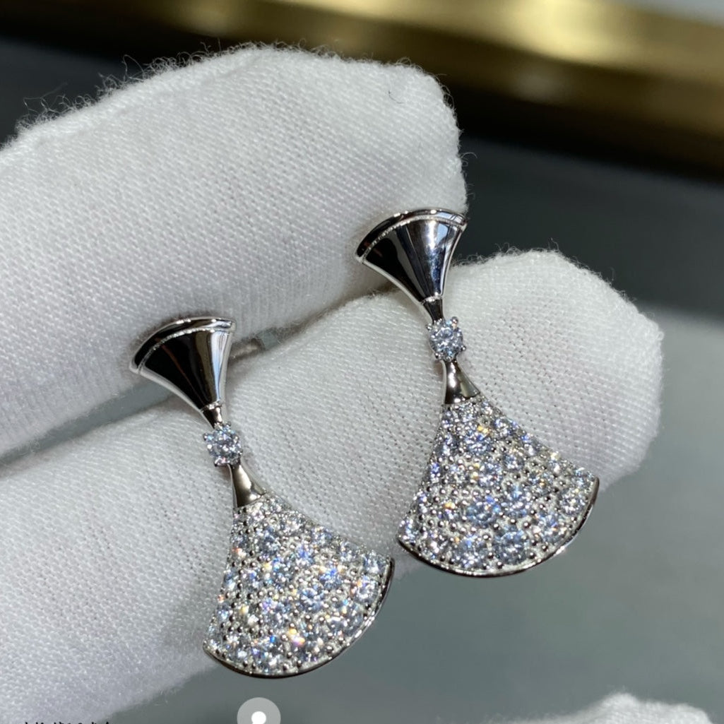 BVLGARI Gold-Plated Crystal Earrings