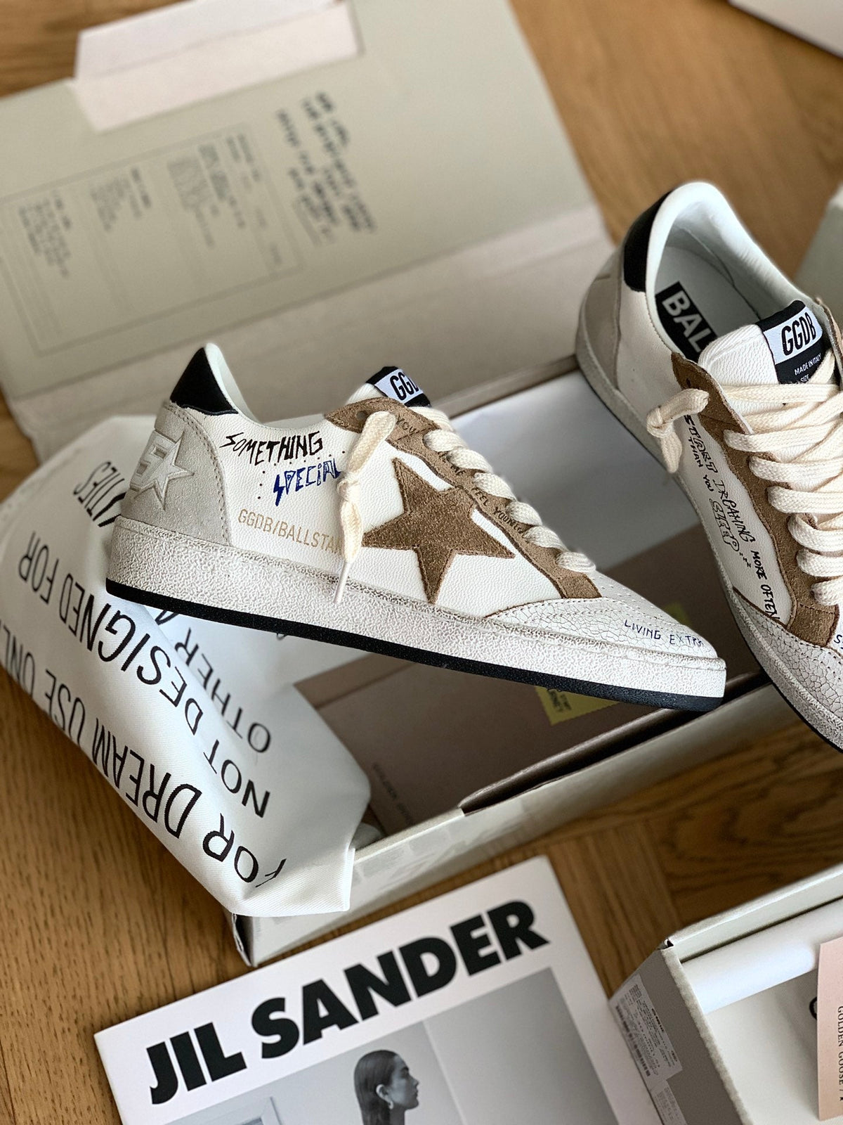 Golden Goose Vintage Distressed Sneakers #277