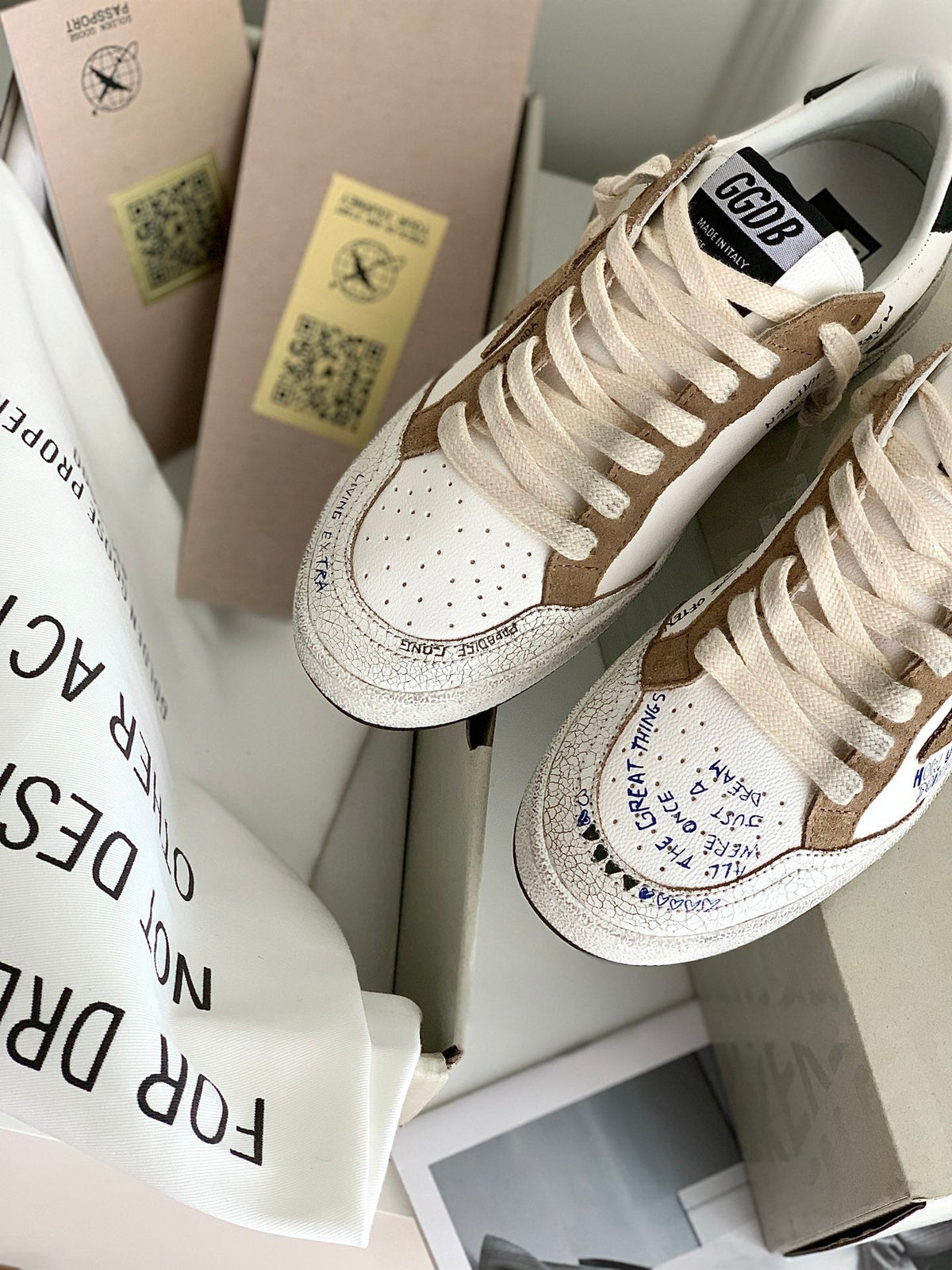 Golden Goose Vintage Distressed Sneakers #277