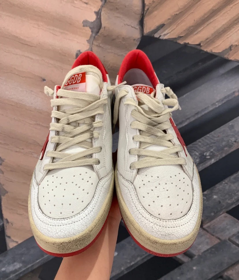 Golden Goose Vintage Distressed Sneakers #257