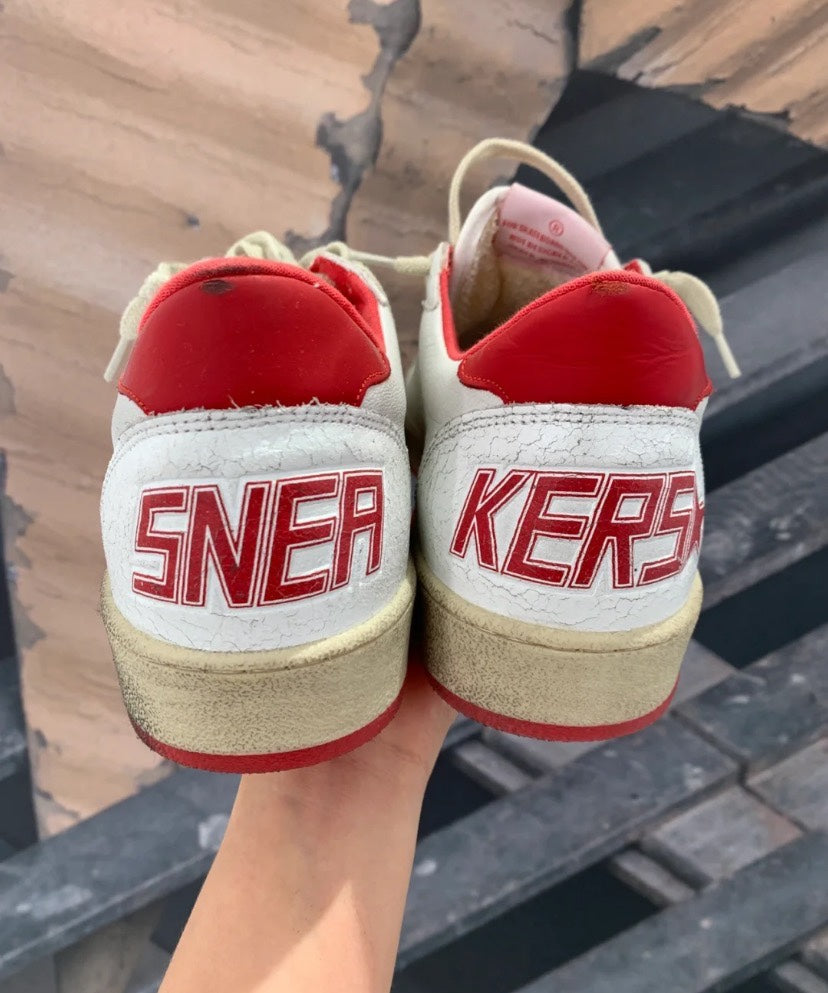 Golden Goose Vintage Distressed Sneakers #257