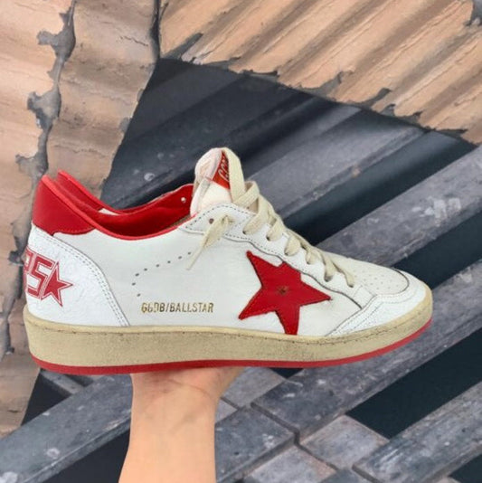 Golden Goose Vintage Distressed Sneakers #257