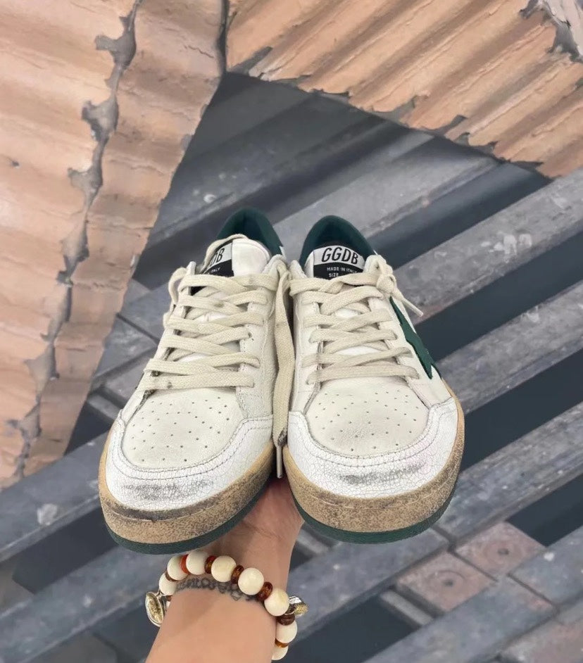 Golden Goose Vintage Distressed Sneakers #258
