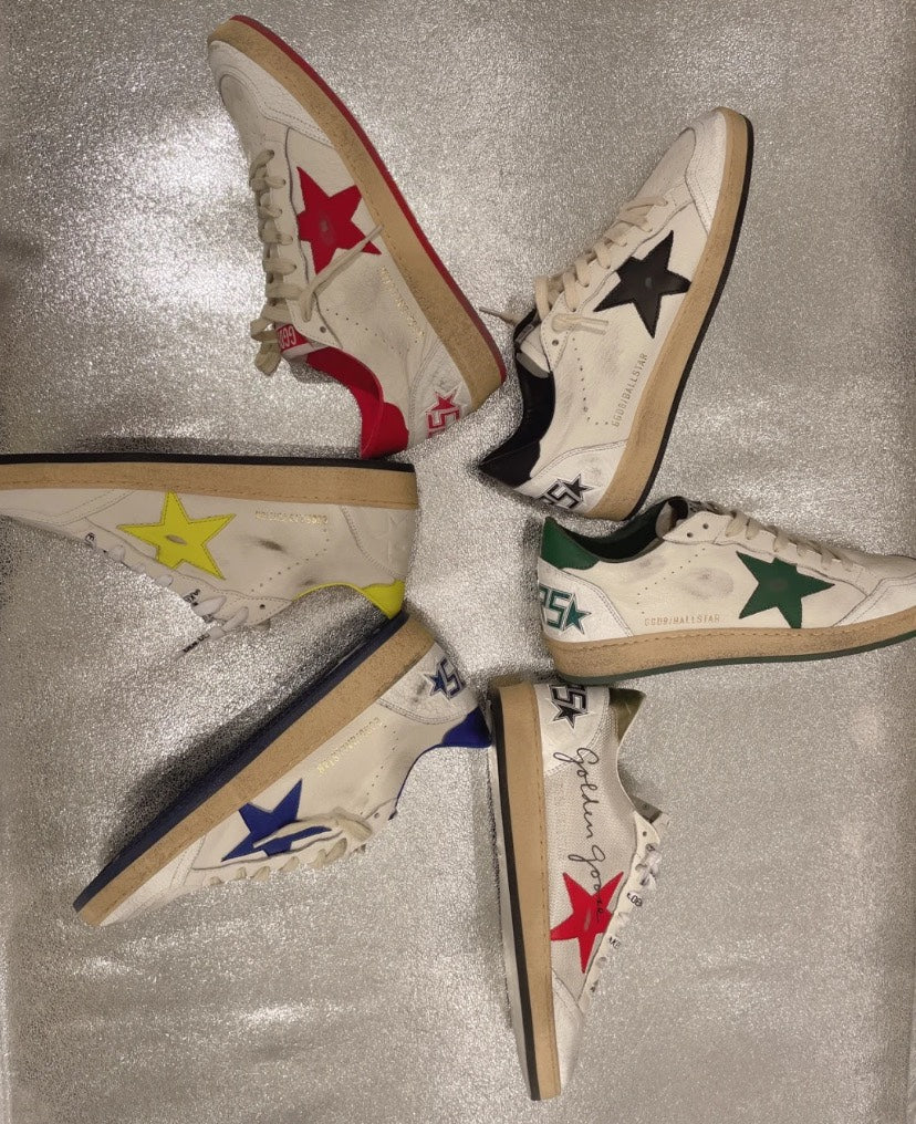 Golden Goose Vintage Distressed Sneakers #259