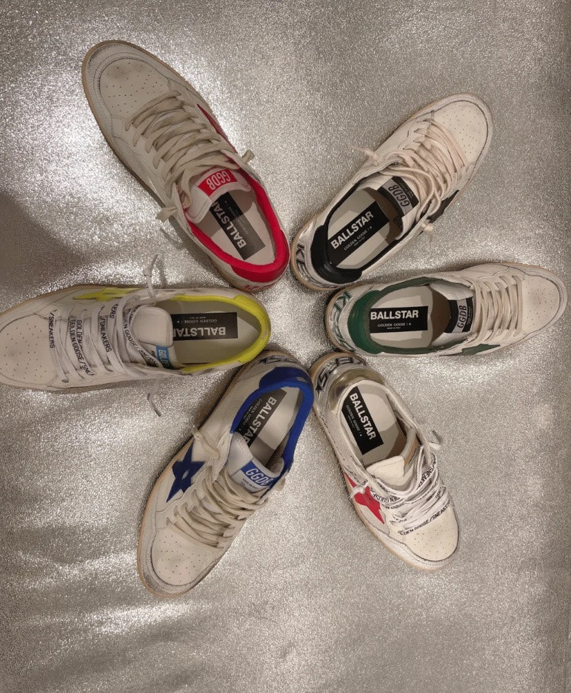 Golden Goose Vintage Distressed Sneakers #259