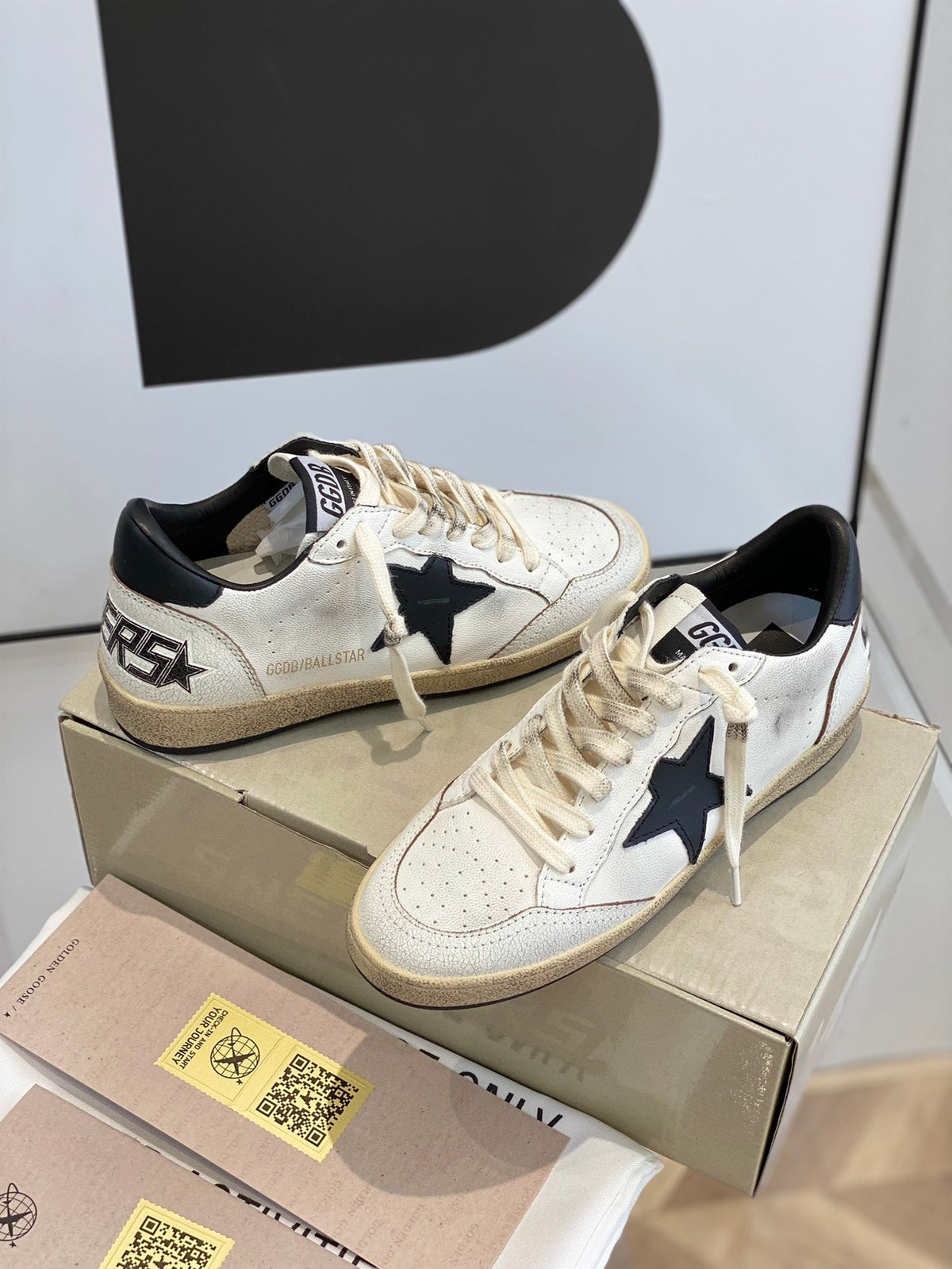 Golden Goose Vintage Distressed Sneakers #130