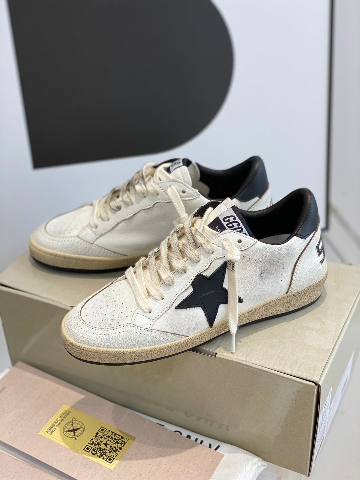 Golden Goose Vintage Distressed Sneakers #130