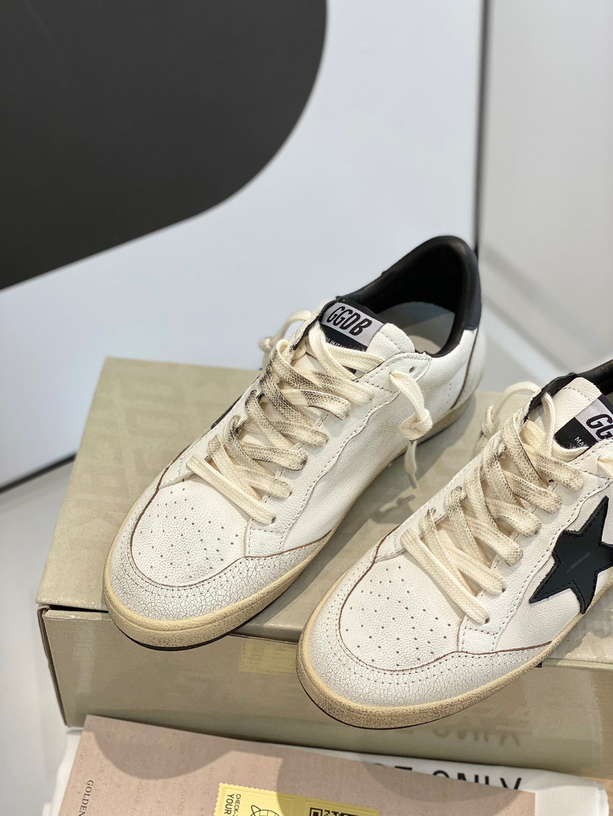 Golden Goose Vintage Distressed Sneakers #130