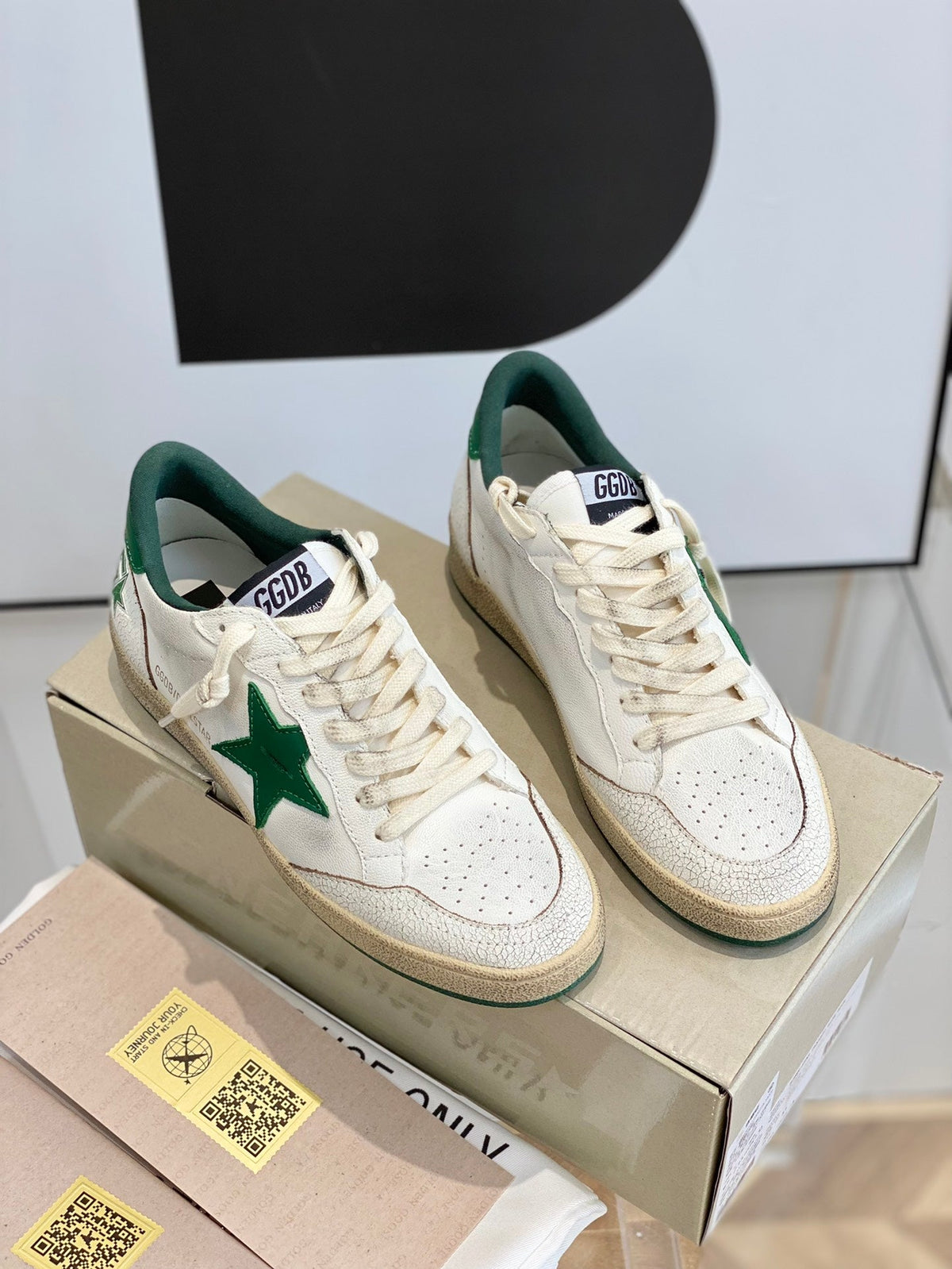 Golden Goose Vintage Distressed Sneakers #124