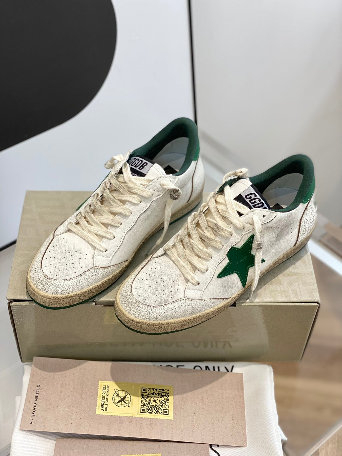 Golden Goose Vintage Distressed Sneakers #124