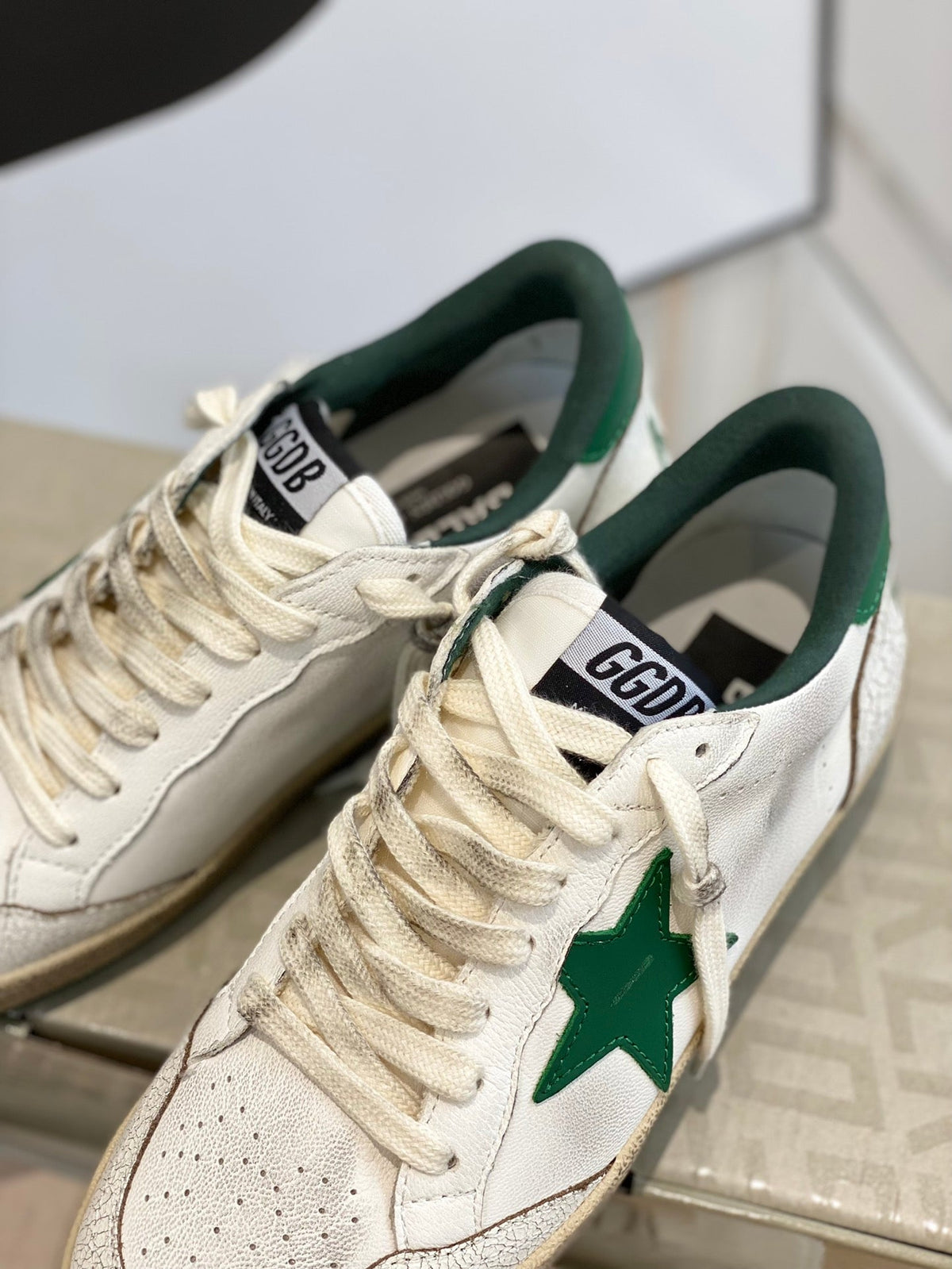 Golden Goose Vintage Distressed Sneakers #124