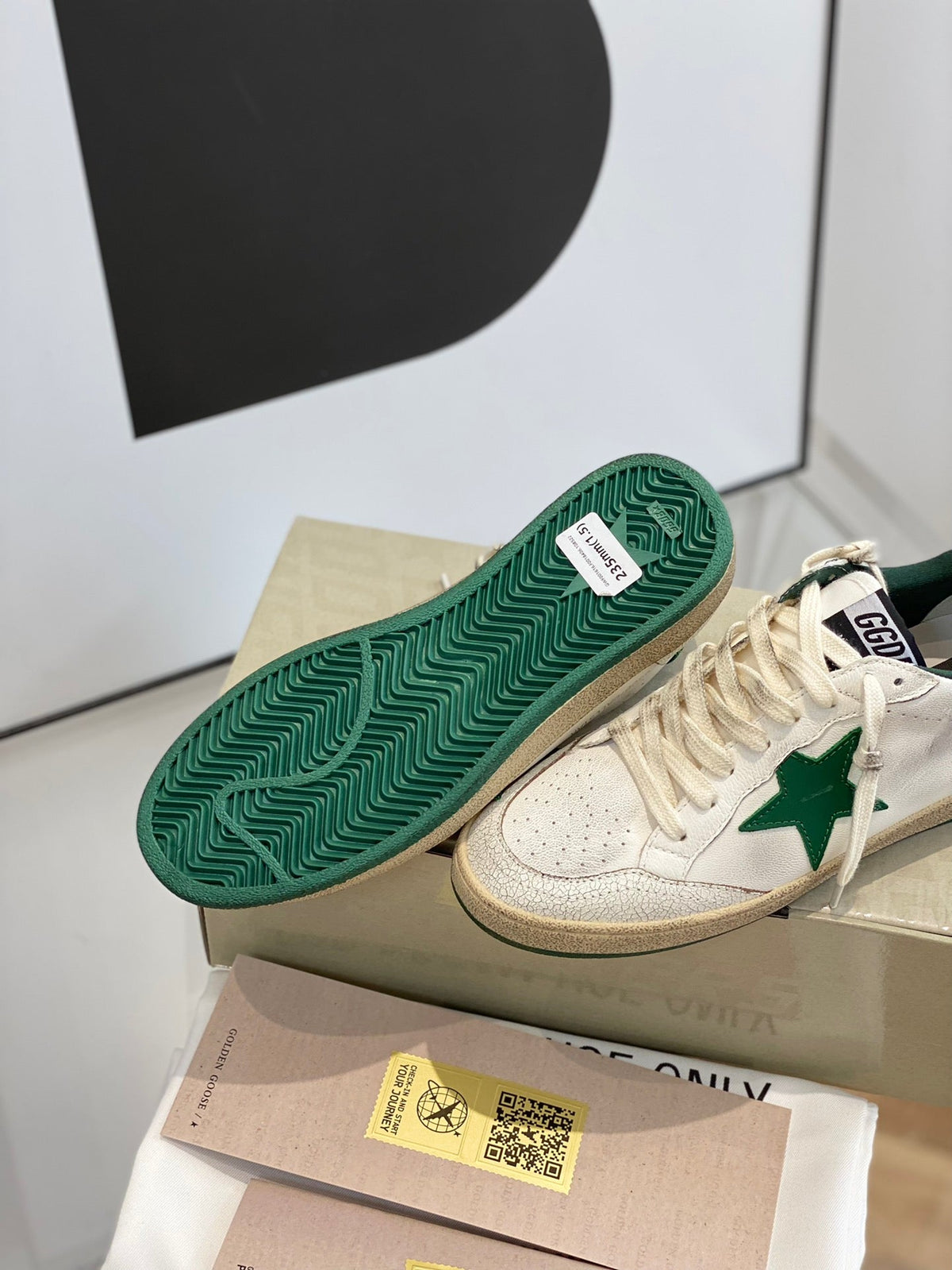 Golden Goose Vintage Distressed Sneakers #124