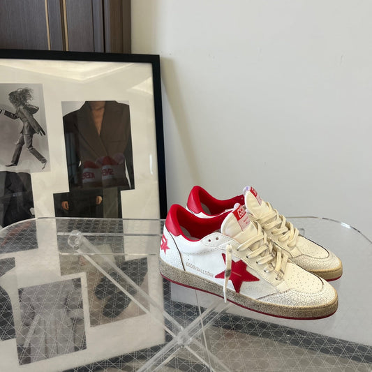 Golden Goose Vintage Distressed Sneakers #137