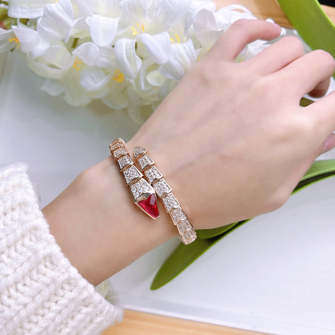 BVLGARI Crystal Serpenti Bracelet