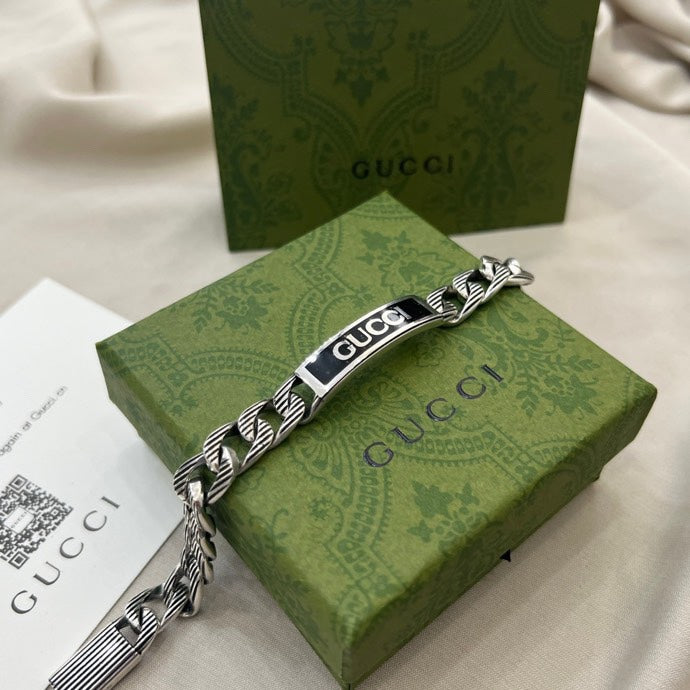 Gucci 925 Silver Enamel Bracelet