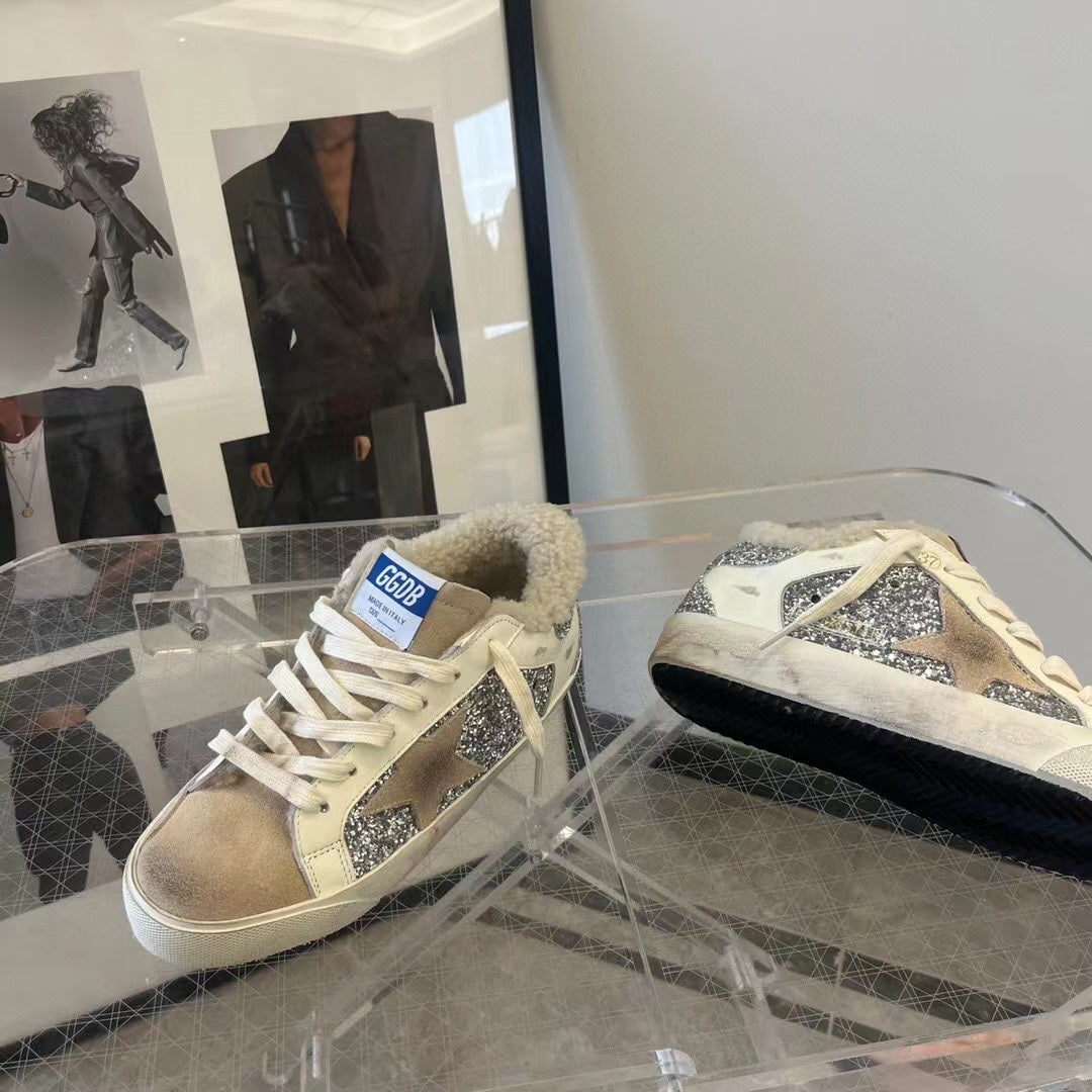 Golden Goose Vintage Distressed Sneakers #031