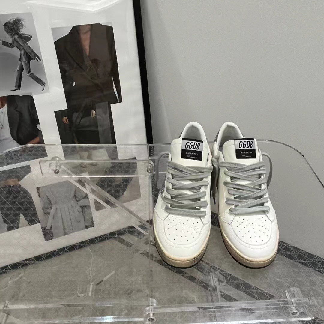 Golden Goose Vintage Distressed Sneakers #156