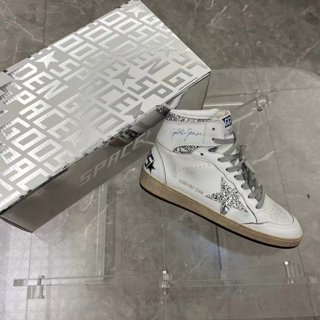 Golden Goose Vintage Distressed Sneakers #116