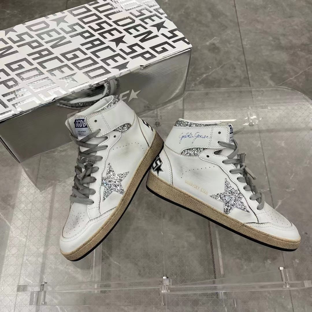 Golden Goose Vintage Distressed Sneakers #116