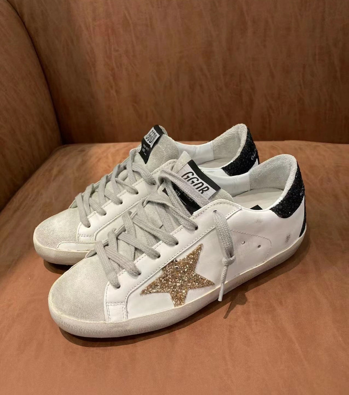 Golden Goose Vintage Distressed Sneakers #183