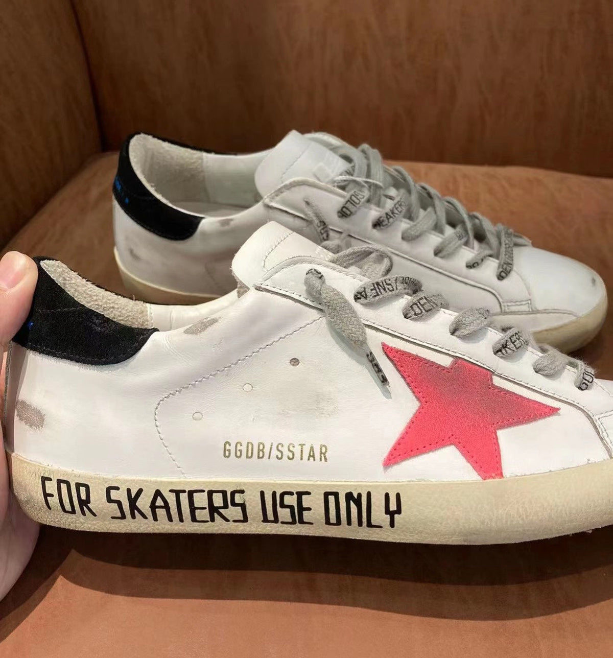 Golden Goose Vintage Distressed Sneakers #088
