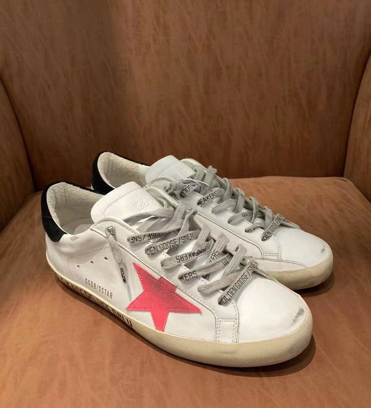 Golden Goose Vintage Distressed Sneakers #088