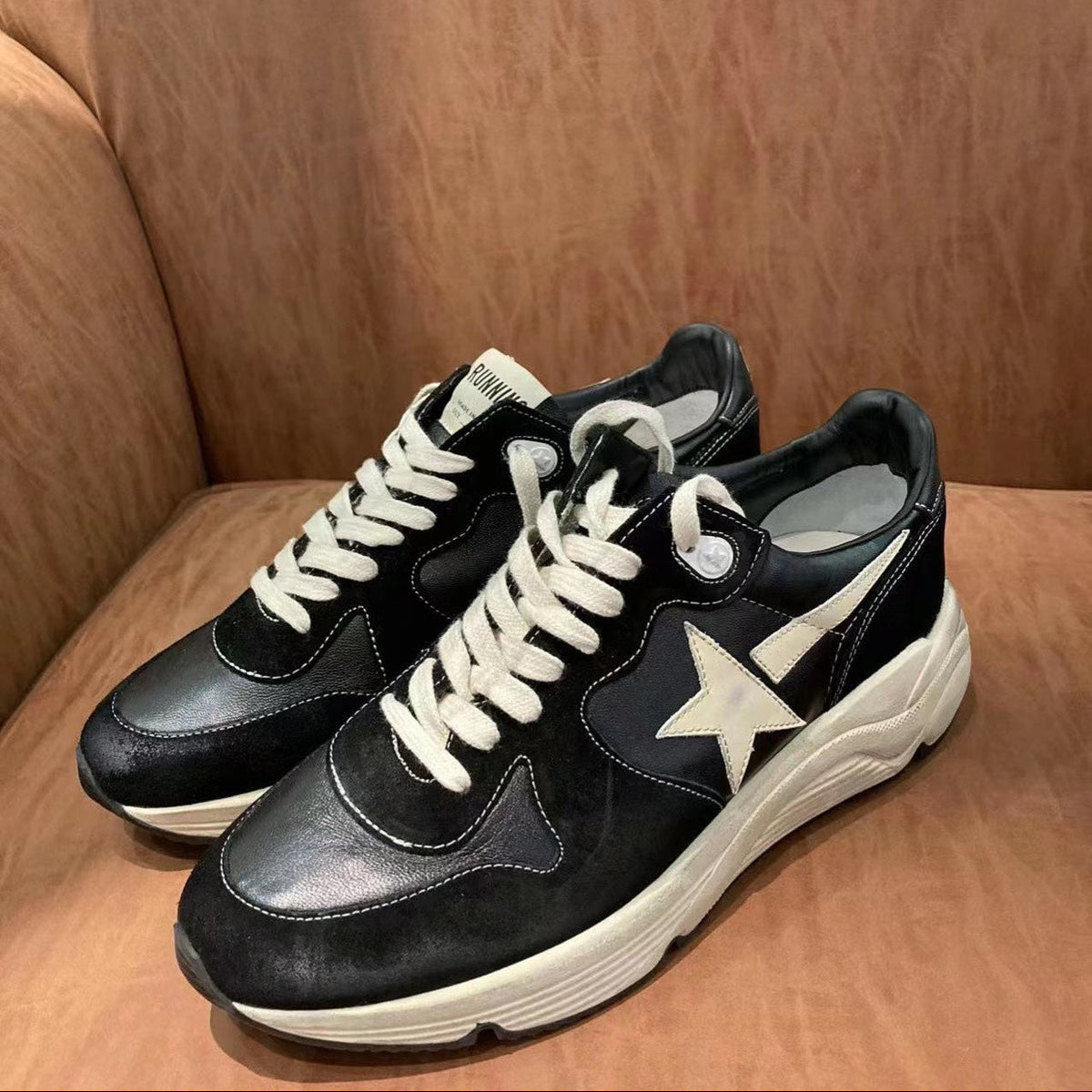Golden Goose Vintage Distressed Sneakers #114