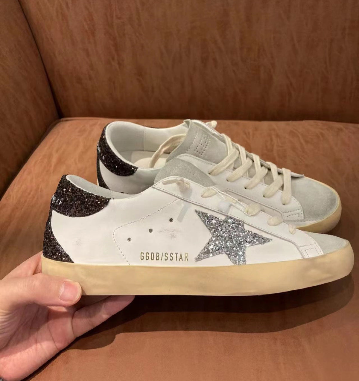 Golden Goose Vintage Distressed Sneakers #182