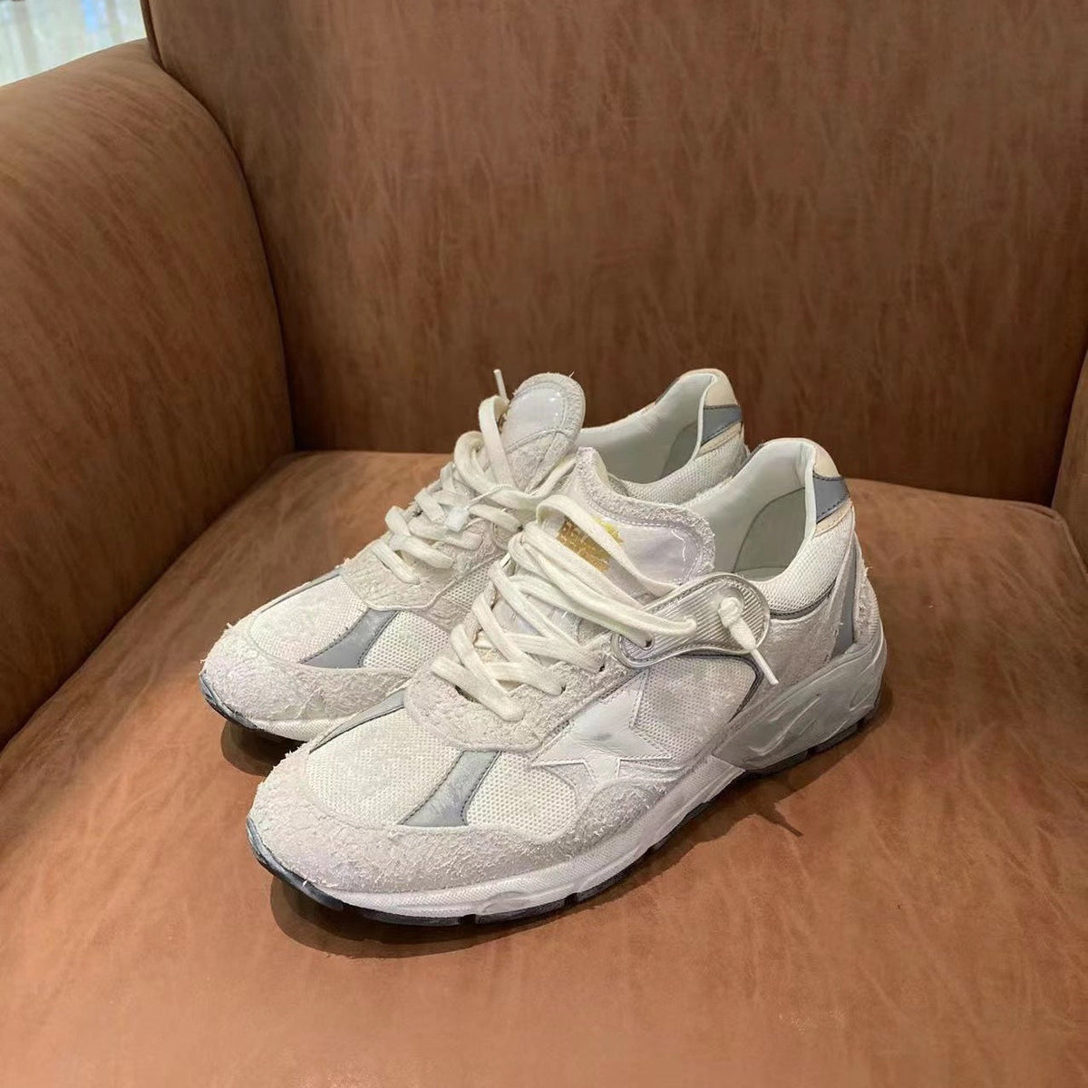 Golden Goose Vintage Distressed Sneakers #266
