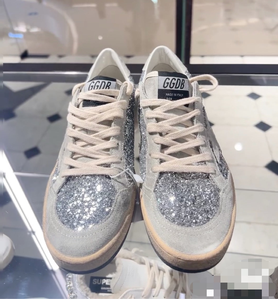 Golden Goose Vintage Distressed Sneakers #302