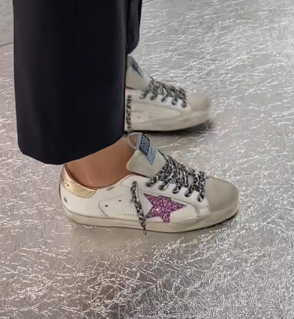 Golden Goose Vintage Distressed Sneakers #256