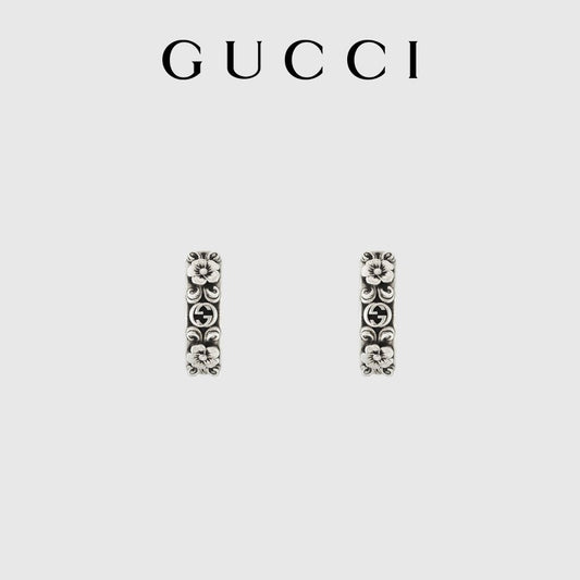 Gucci Vintage Double G Earrings
