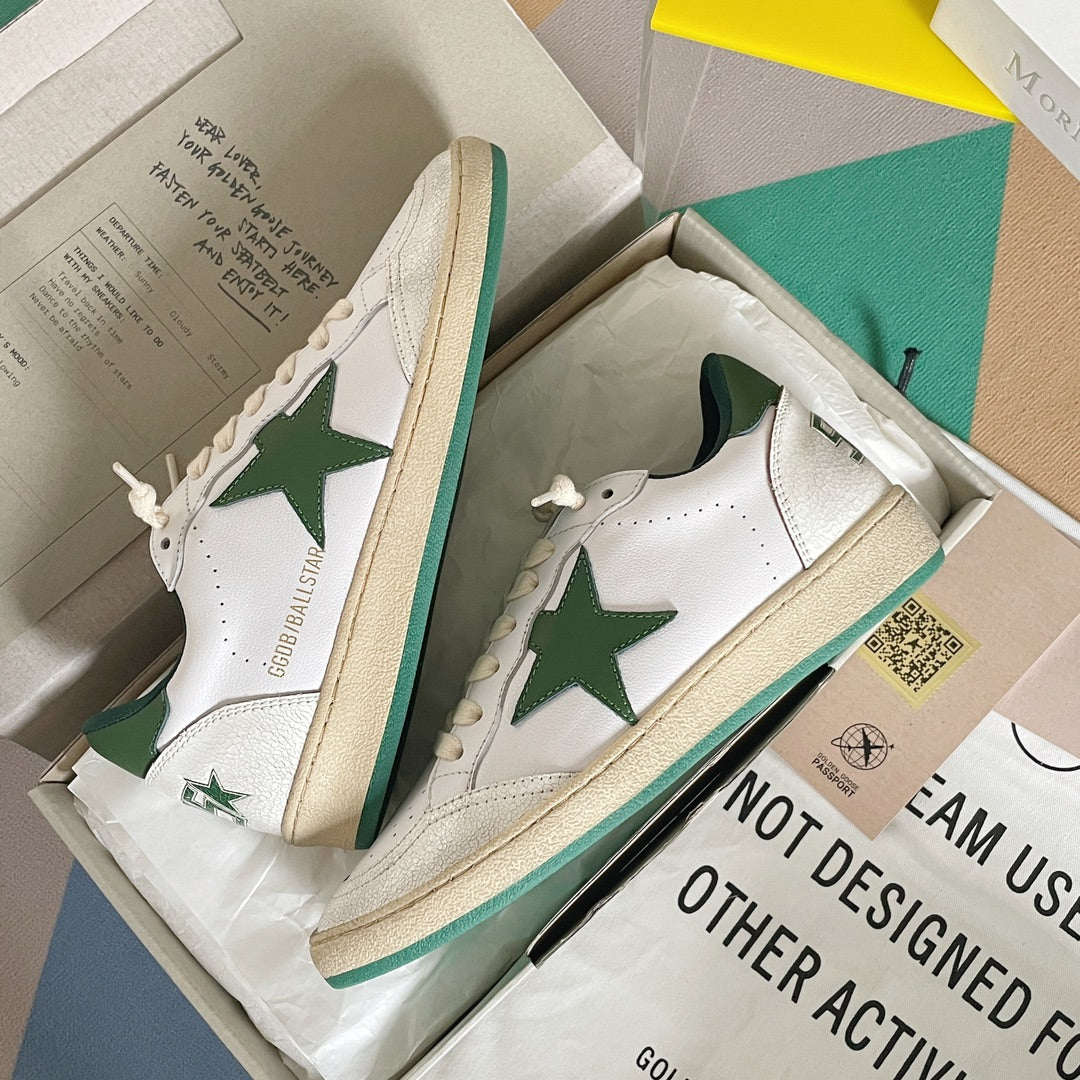 Golden Goose Vintage Distressed Sneakers #127