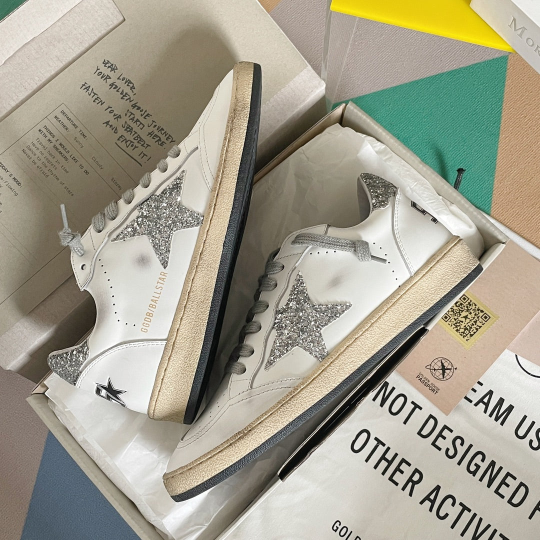 Golden Goose Vintage Distressed Sneakers #128