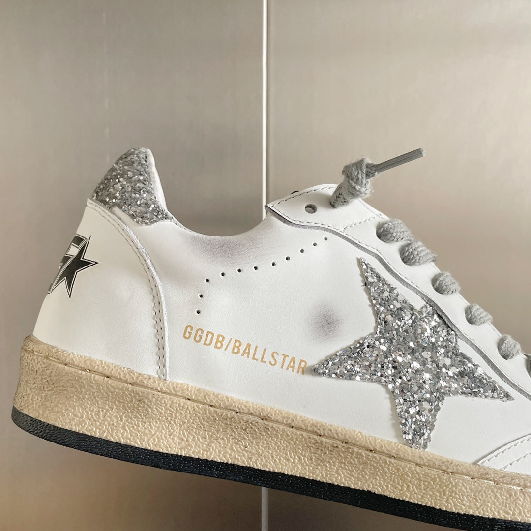 Golden Goose Vintage Distressed Sneakers #128