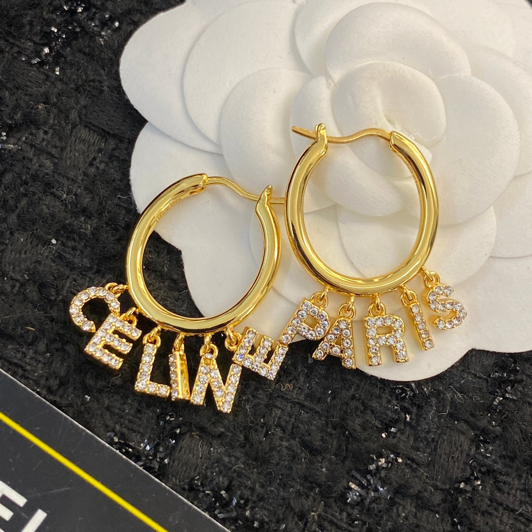 CELINE Crystal Earrings