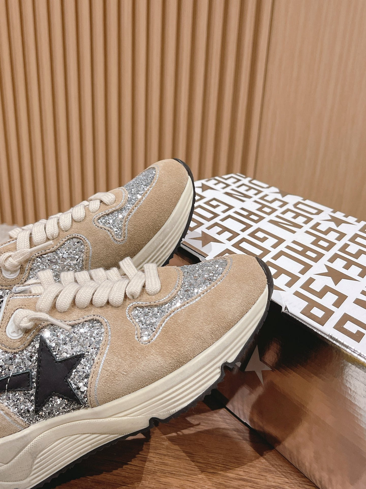 Golden Goose Vintage Distressed Sneakers #219