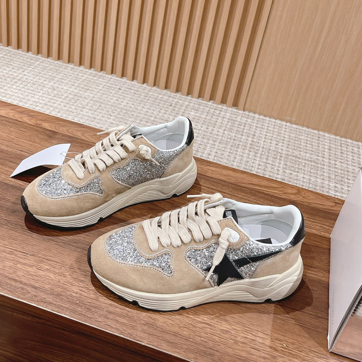 Golden Goose Vintage Distressed Sneakers #219