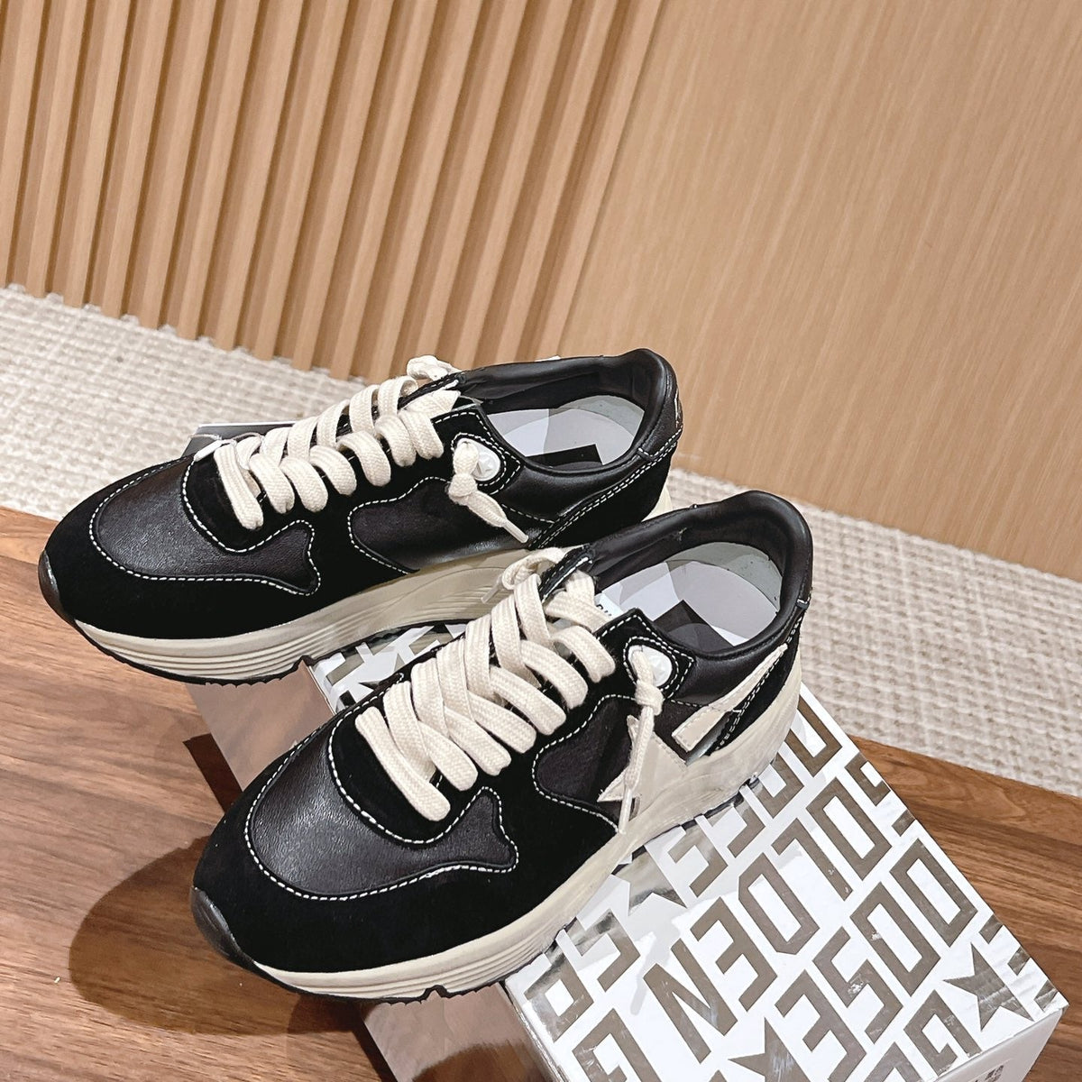 Golden Goose Vintage Distressed Sneakers #131
