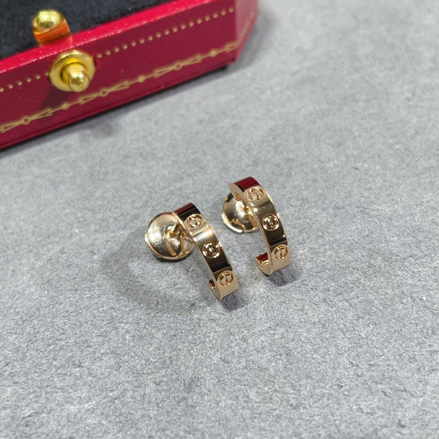 Cartier Narrow Smooth LOVE Earrings