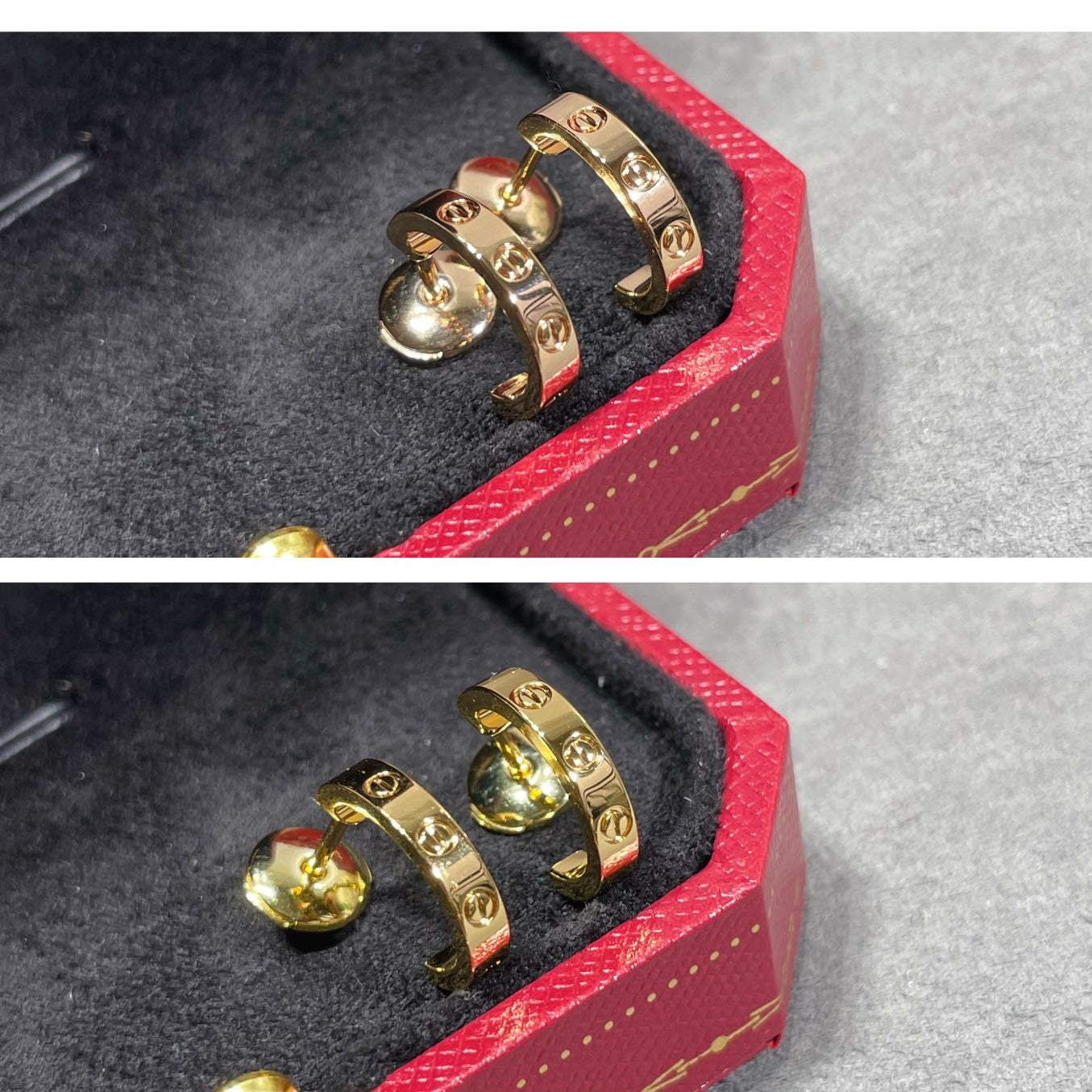 Cartier Narrow Smooth LOVE Earrings