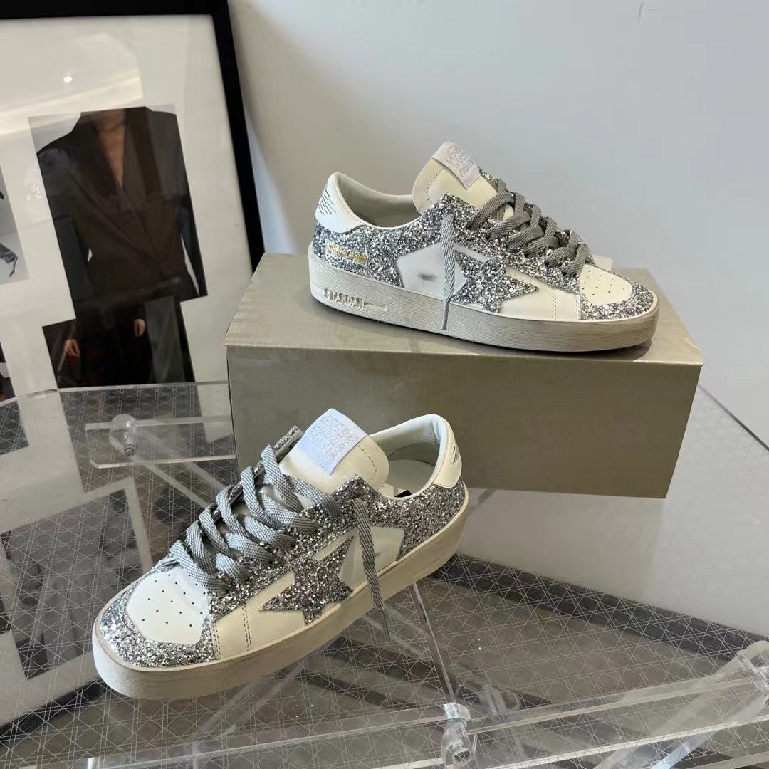 Golden Goose Vintage Distressed Sneakers #112