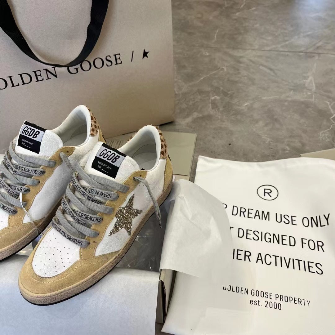 Golden Goose Vintage Distressed Sneakers #040