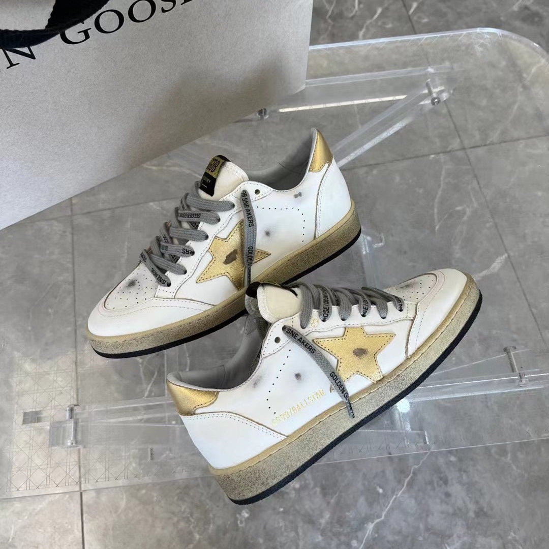 Golden Goose Vintage Distressed Sneakers #253