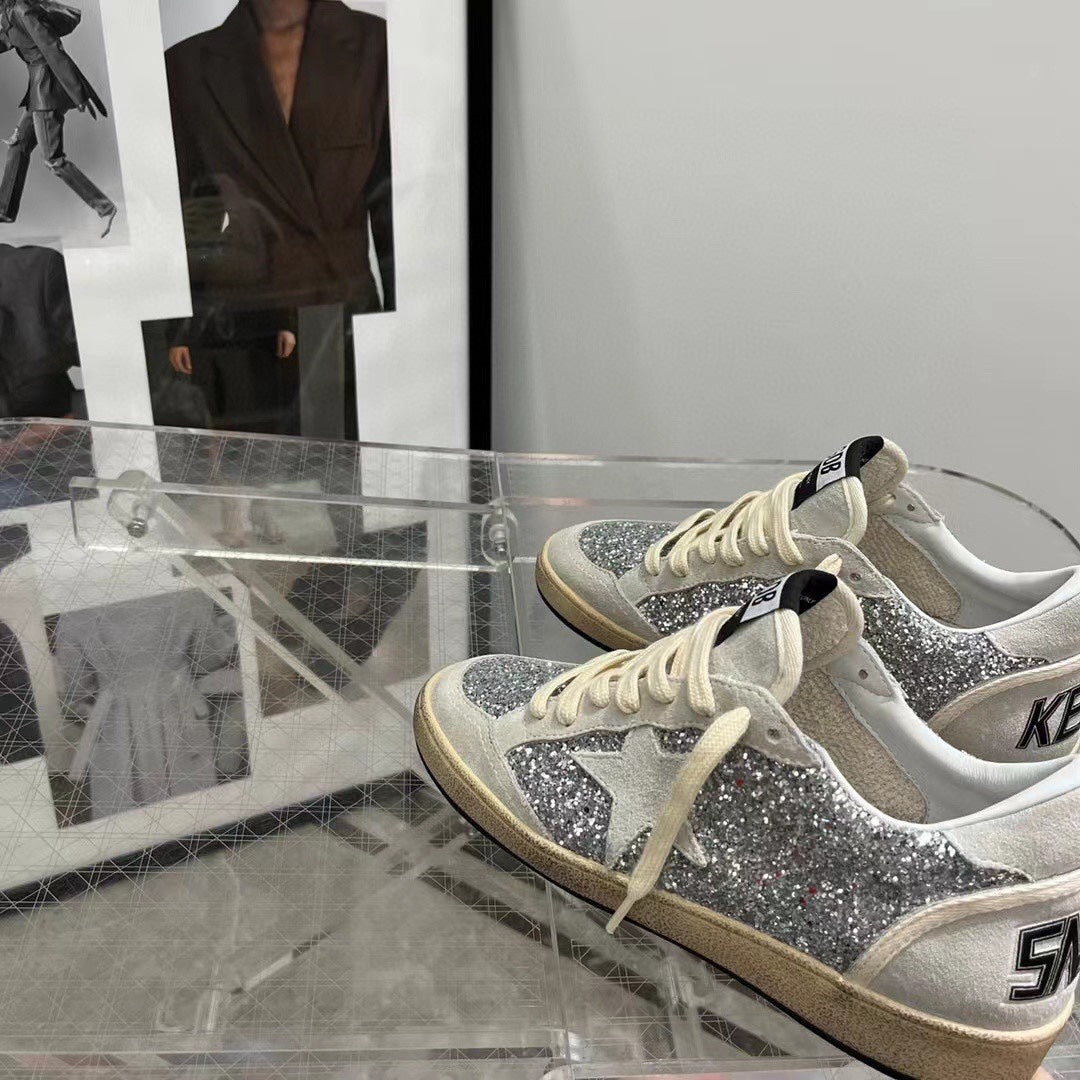 Golden Goose Vintage Distressed Sneakers #155