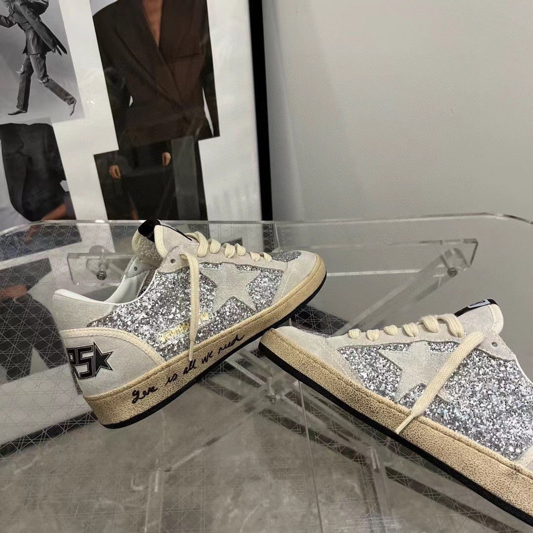 Golden Goose Vintage Distressed Sneakers #155