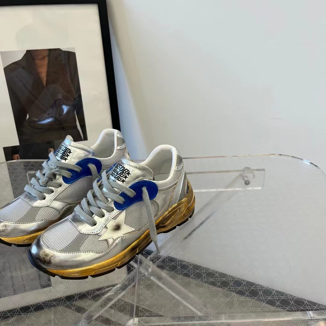Golden Goose Vintage Distressed Sneakers #232