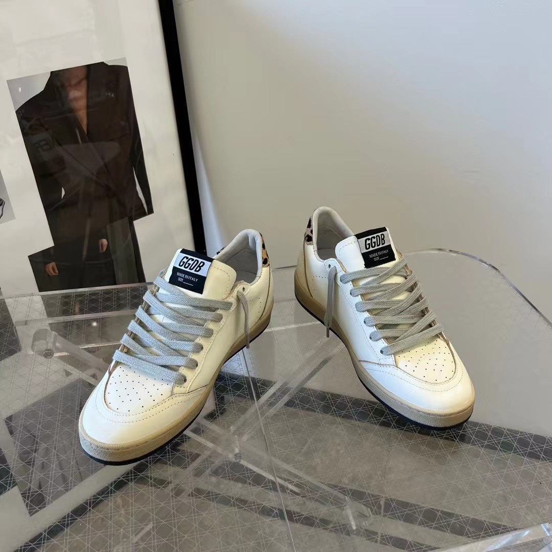 Golden Goose Vintage Distressed Sneakers #044