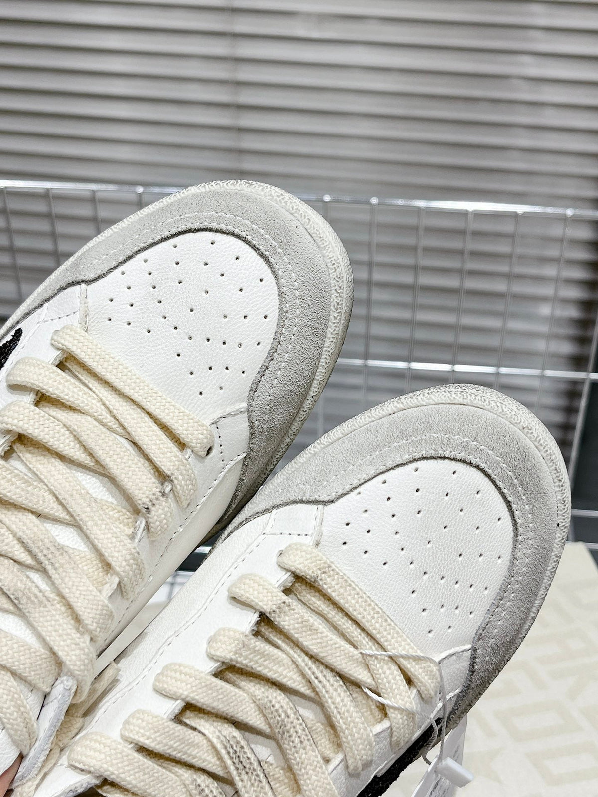 Golden Goose Vintage Distressed Sneakers #125
